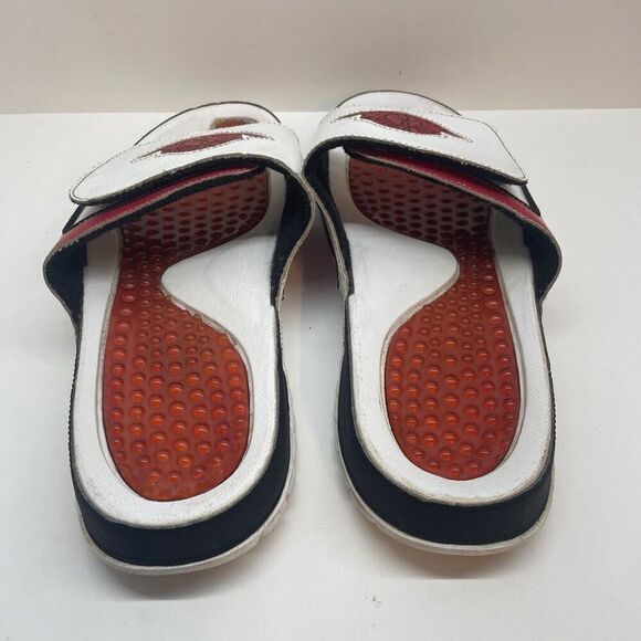 Nike Air Jordan Slides Jumpman Hydro 2 Retro Flight Bred 644935-101 Size‎ 10 - Picture 11 of 14